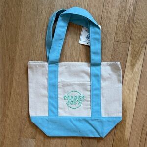 Trader Joe’s Blue and Cream Tote Bag